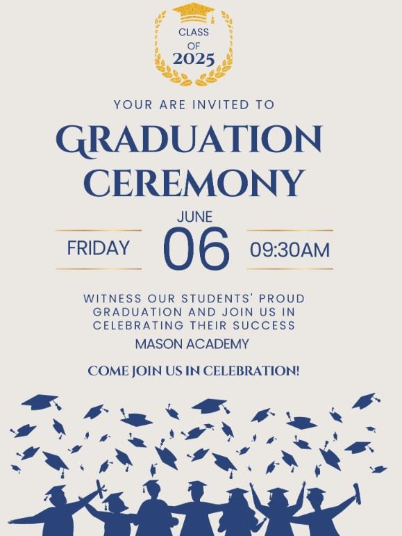  flyer with grads throwing hat